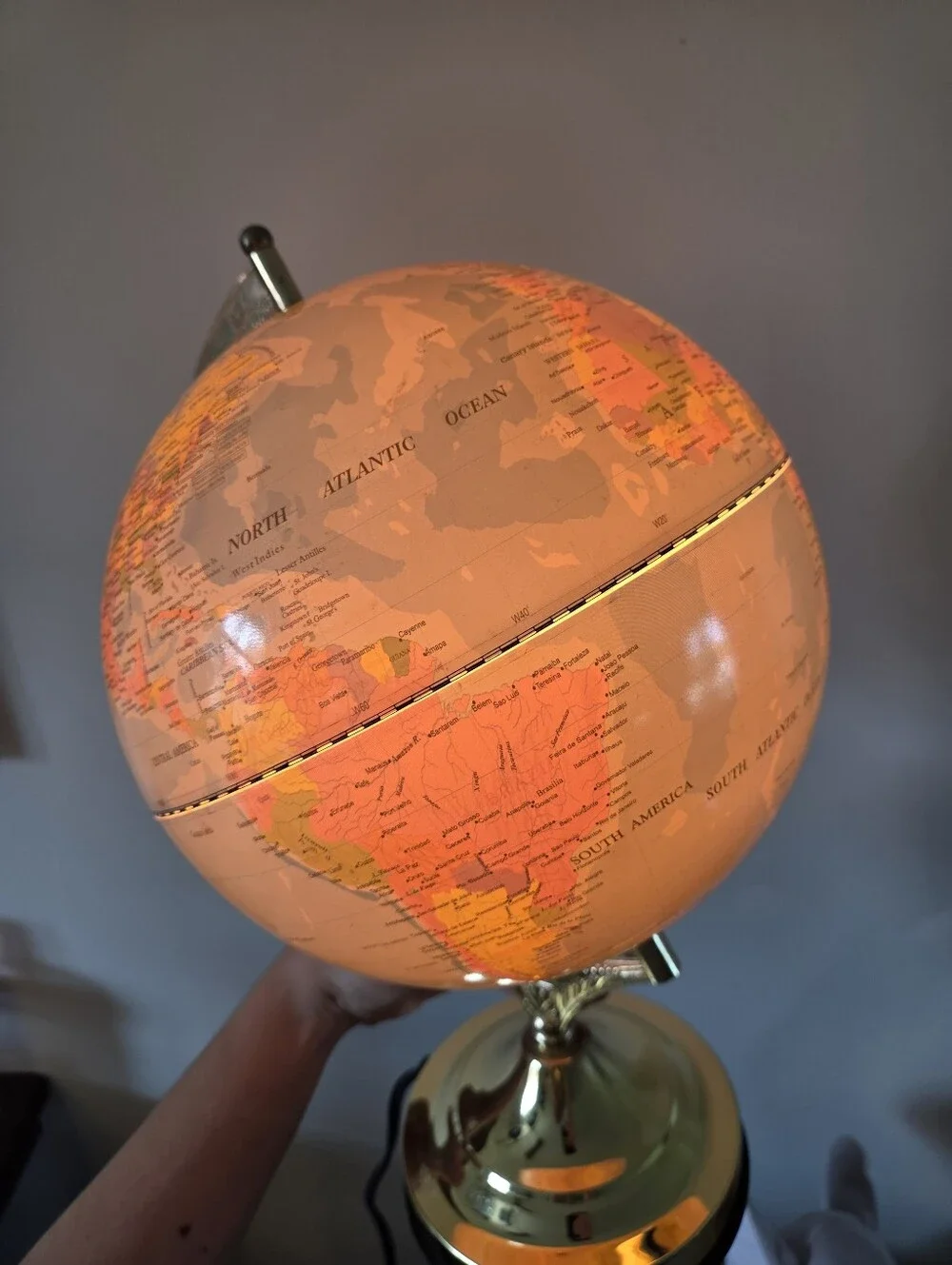Vintage decorative orange